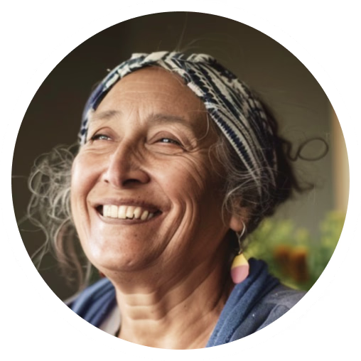 Community member receiving services